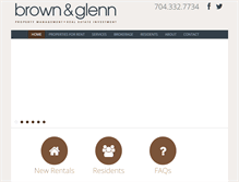 Tablet Screenshot of brownandglenn.com